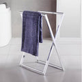 Polished Nickel Foldable Double Towel Stand C17380