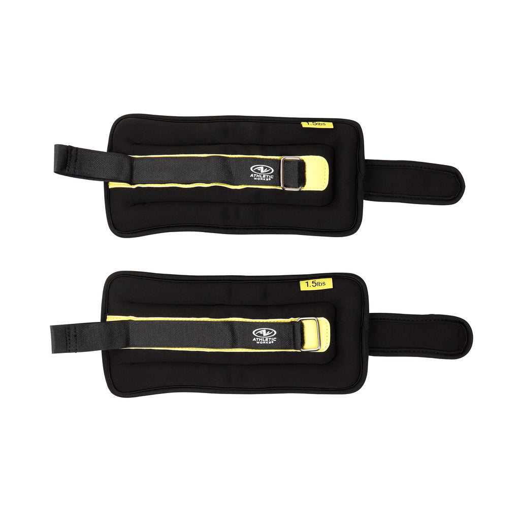 5lb Pair Ankle & Wrist Weights 2.5 lbs Each Adjustable Strap F468152