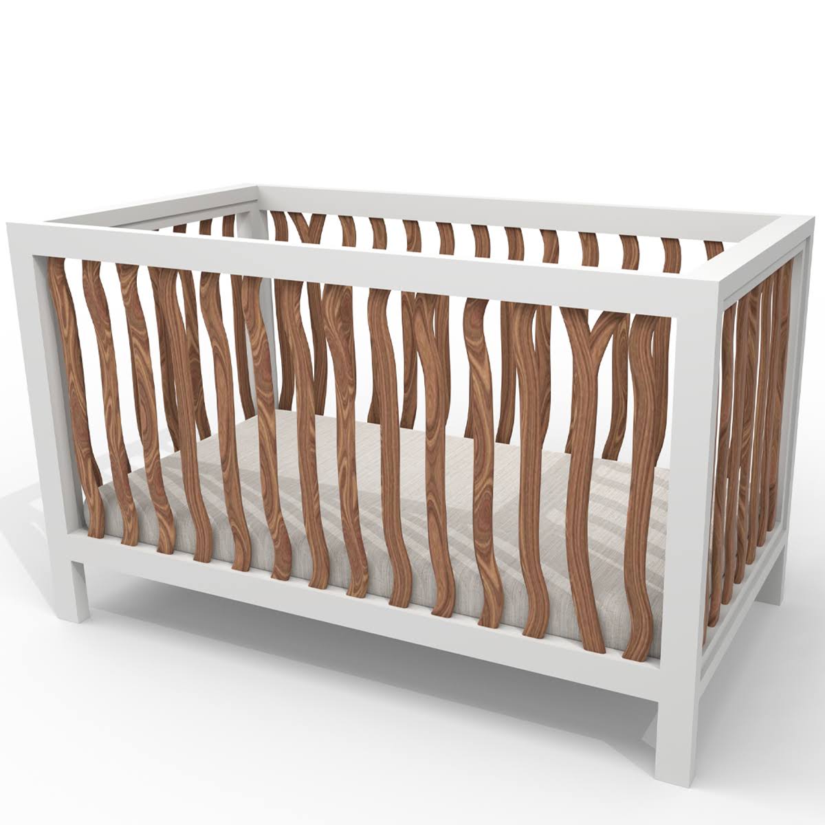Convertible Crib (Acacia/Snow) U89074