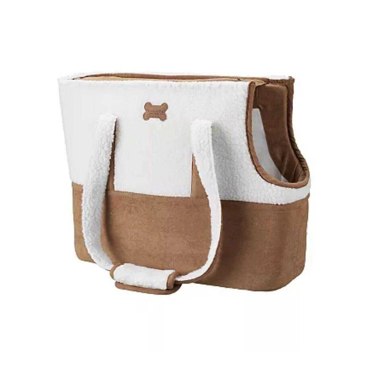 Faux Suede & Sherpa Pet Carrier E302243