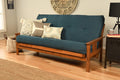 Blue Suede Fabric Futon Mattress W448520