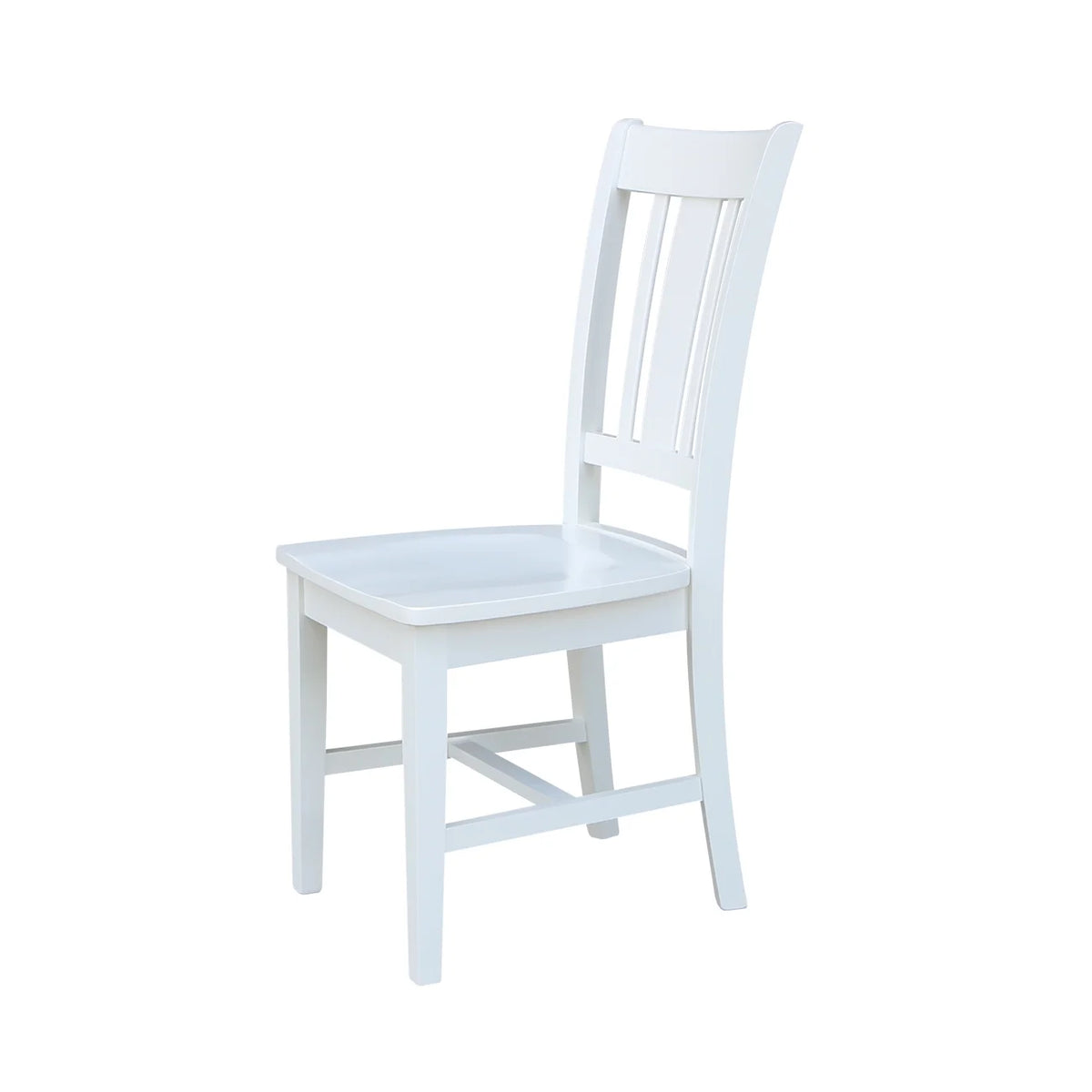 White Solid Wood Splatback Chairs Set of 2 K225813