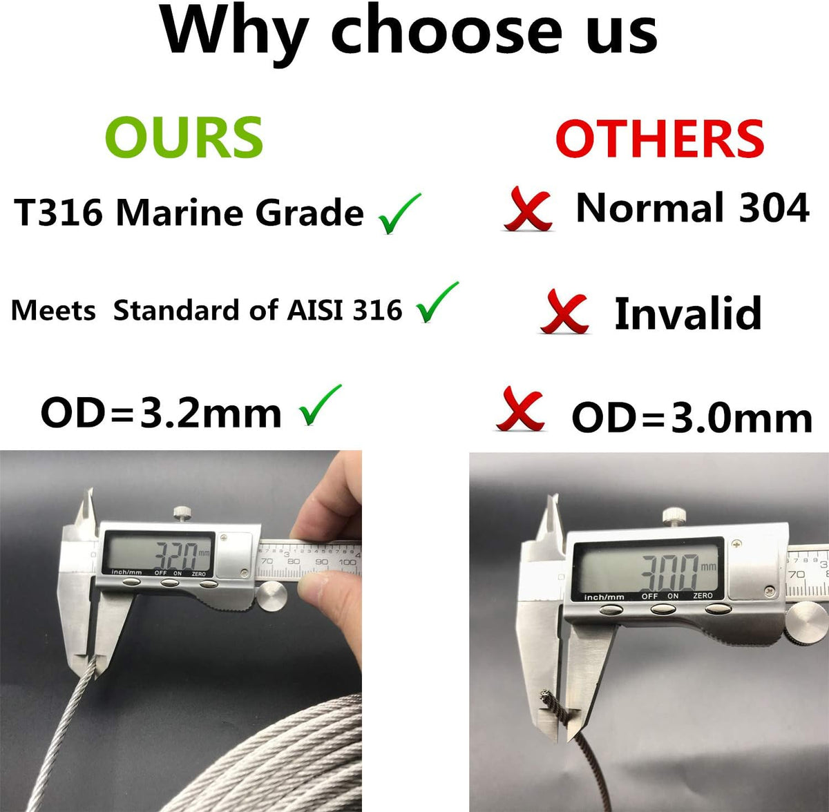 1/8 Stainless Steel Aircraft Wire Rope 500 Feet T 316 Marine Grade Cable Railing Kit M37629