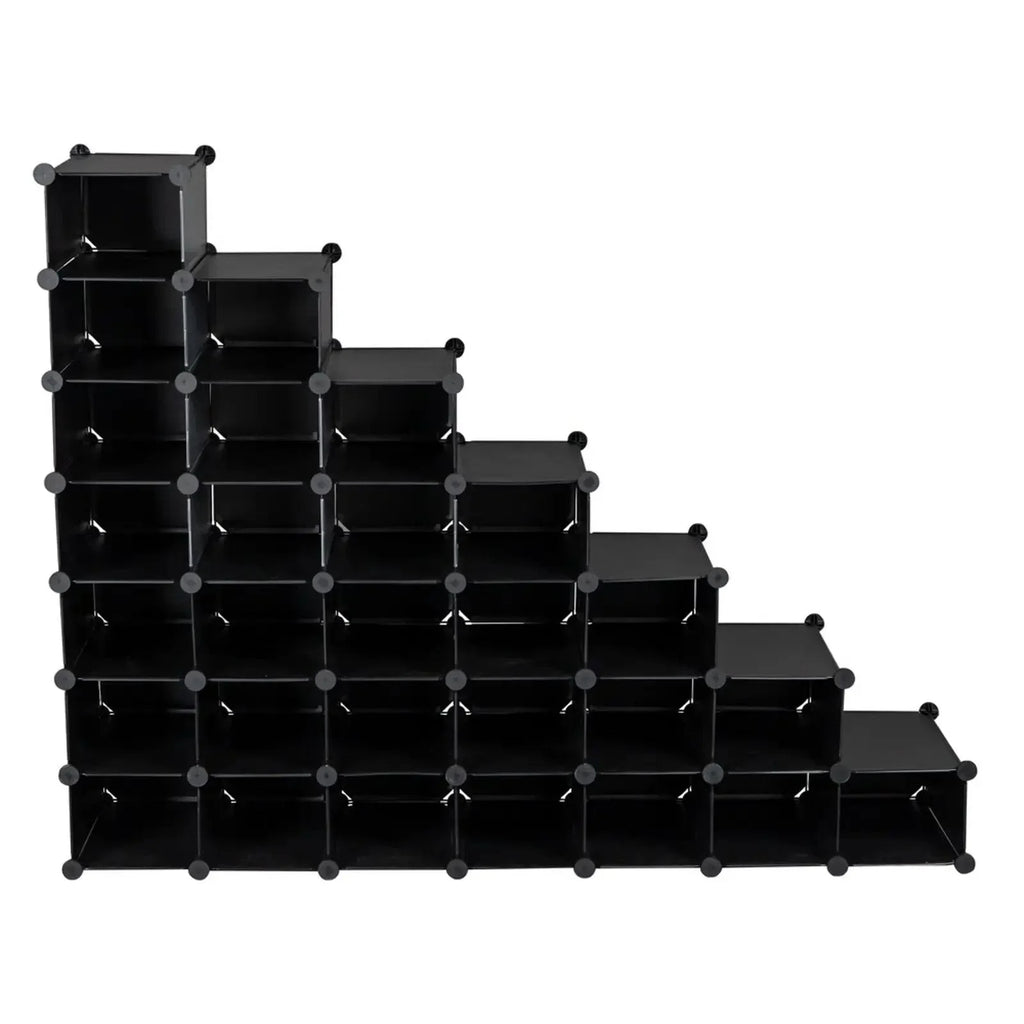 7-Tier 28-Pair Plastic Shoe Rack Z48397