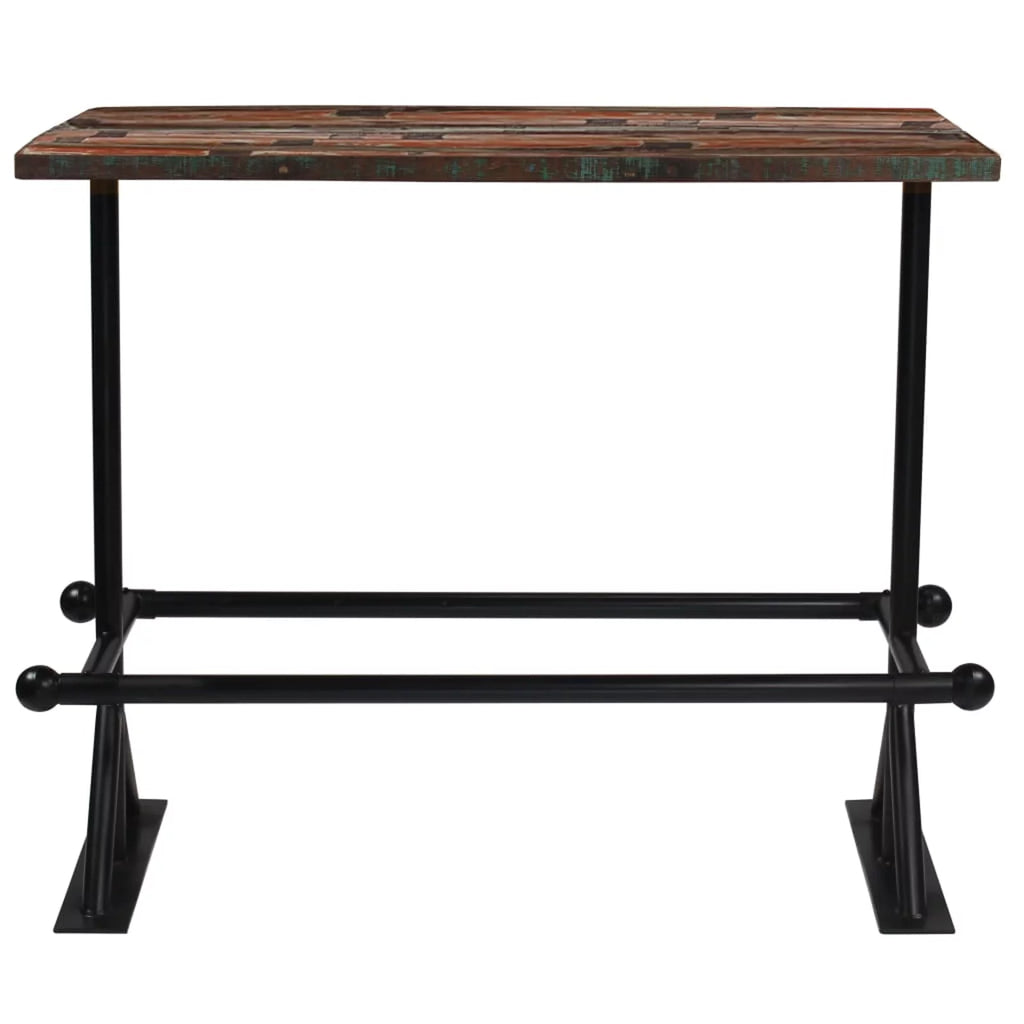 Counter Height Bar Table Steel Legs Multicolor N99711