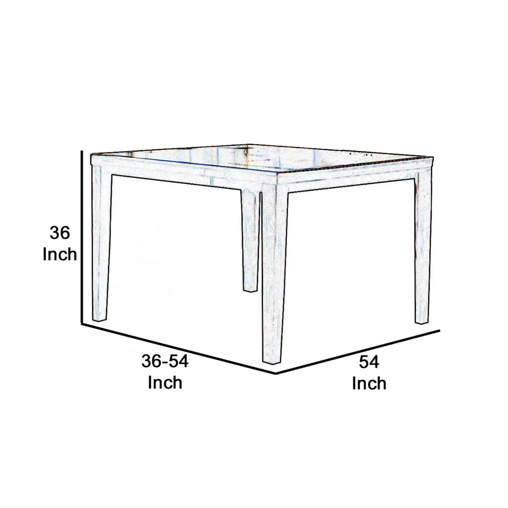 Wooden Counter Height Table with Butterfly Extendable Leaf V150863