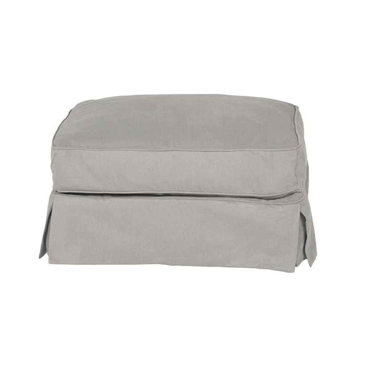 Slipcovered Ottoman Peyton Slate M1168
