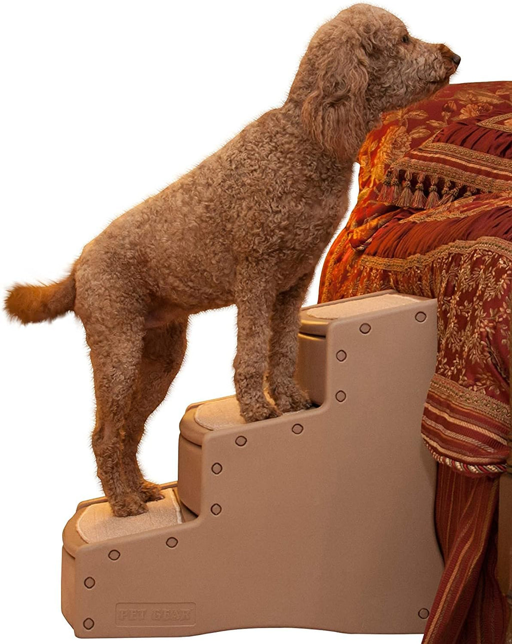 Pet Stairs, 3 Step, Extra Wide, Removable Carpet D637887
