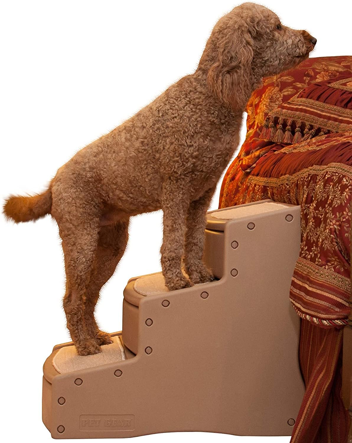Pet Stairs, 3 Step, Extra Wide, Removable Carpet D637887