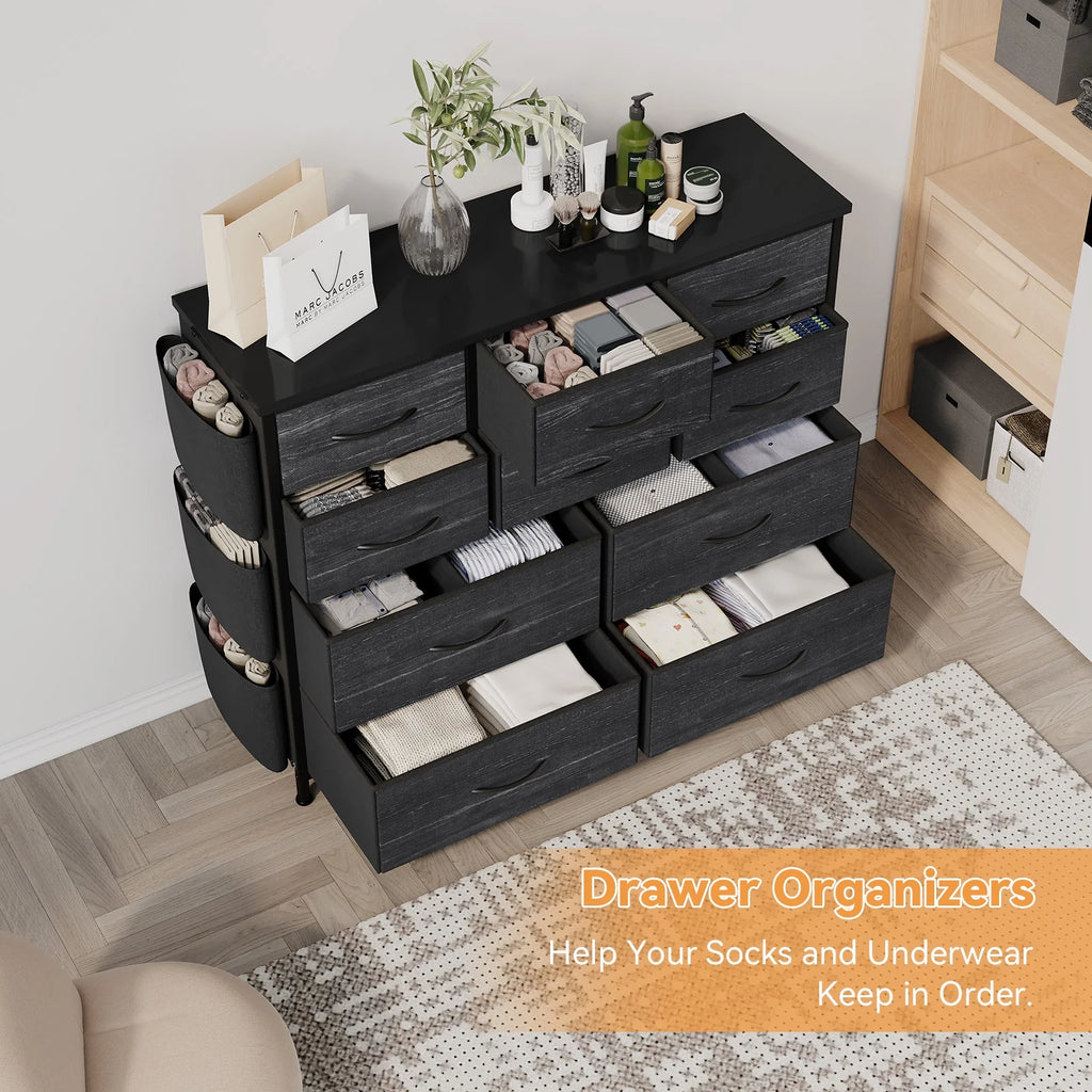 10 Drawers Wood Top Dresser V62532