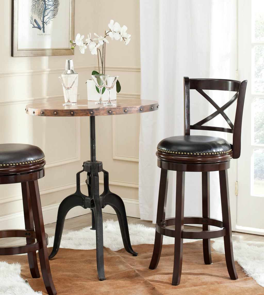 Swivel Bar Stool Cappuccino/Black U328594