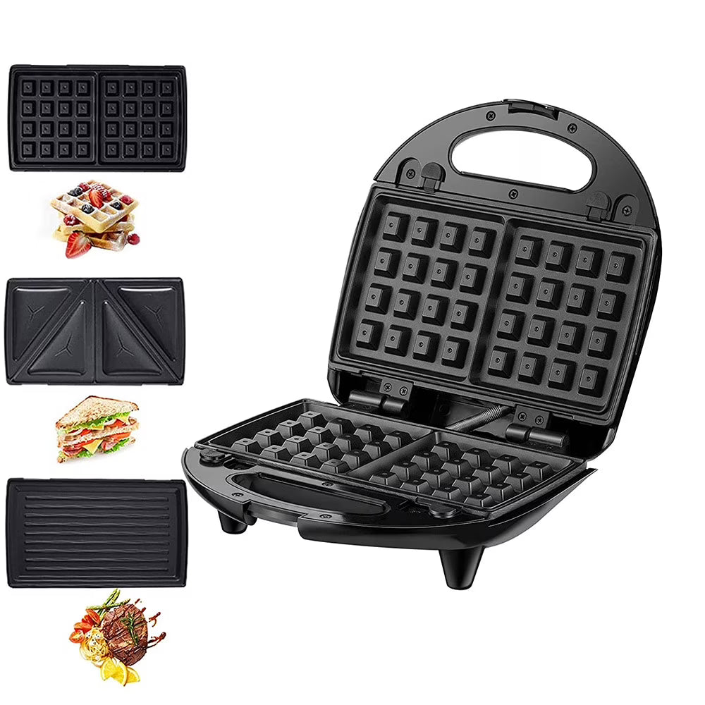 Stainless Steel Electric Baking Pan for Sandwiches, Waffles, and Steaks J6961