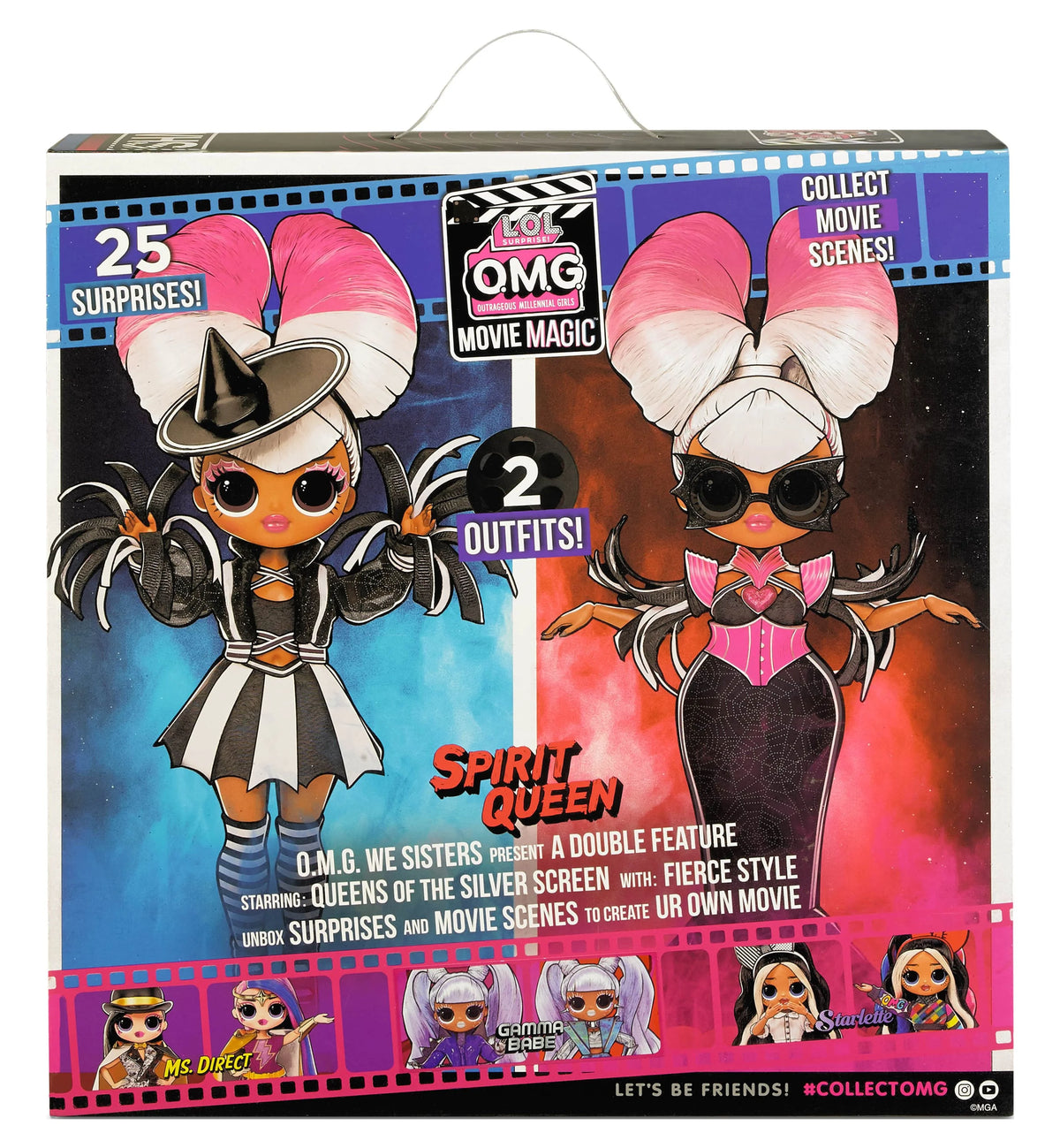 LOL Surprise Omg Spirit Queen Fashion Doll with 25 Surprises Including 2 Fashion Outfits, 3D Glasses, Movie Accessories And Reusable Playset M23862