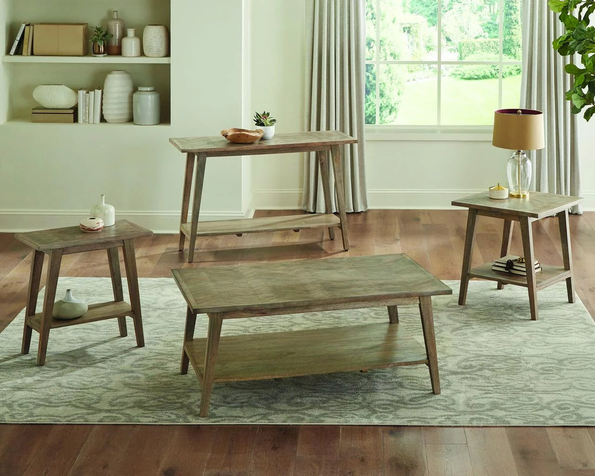 Natural Wood Rectangle Cocktail Table K23016