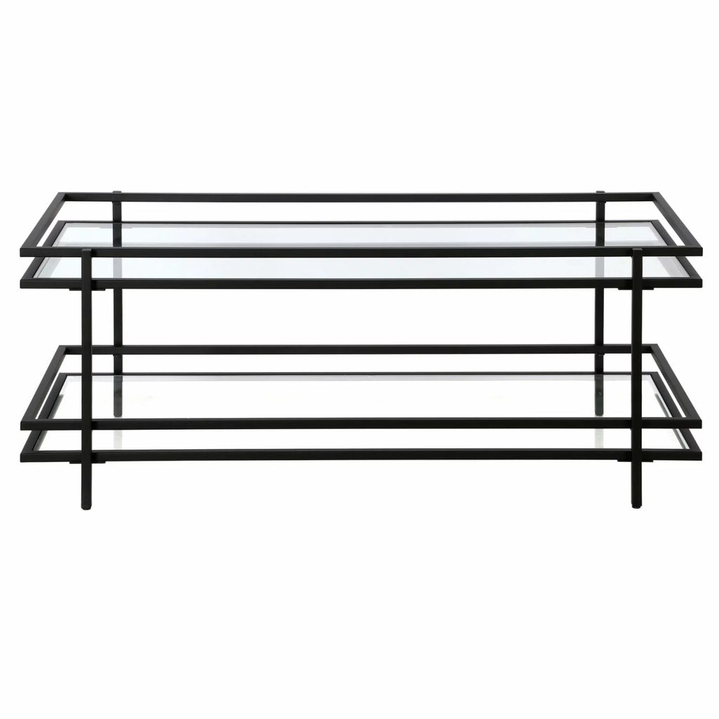 Modern Steel and Glass Coffee Table T46003