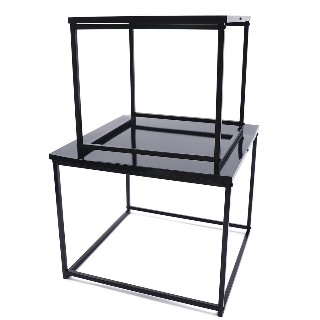 2pcs Black Metal Side Table I31121