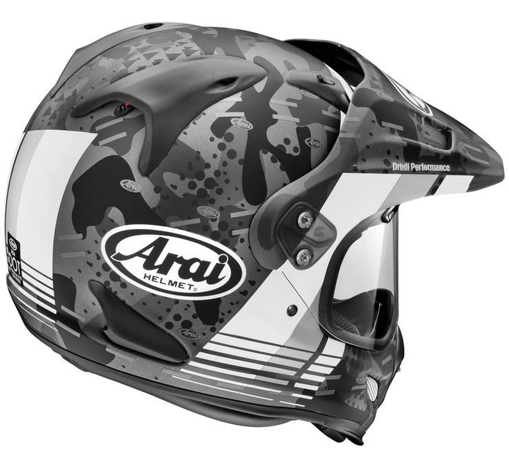 Dual Sport Motorcycle Helmet Frost White XXL W8670
