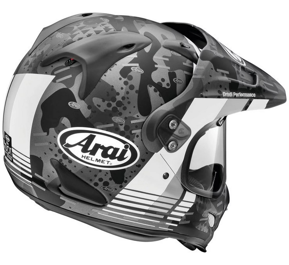 Dual Sport Motorcycle Helmet Frost White XXL W8670
