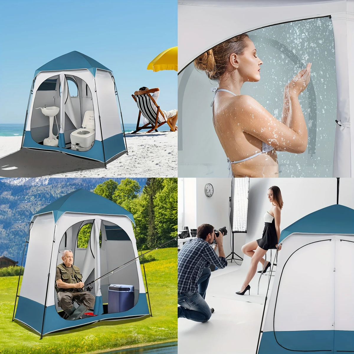 Oxford Cloth Double Dressing Tent Z46997
