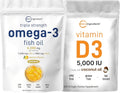Omega-3 Fish Oil 4,200mg & Vitamin D3 5,000 IU Lemon Flavored E39318