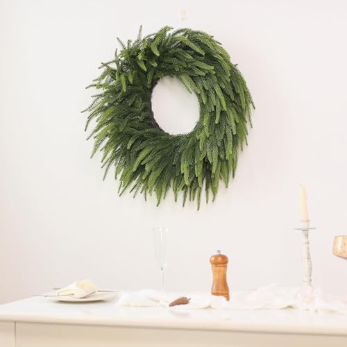 26" Artificial Norfolk Pine Wreath Z8225