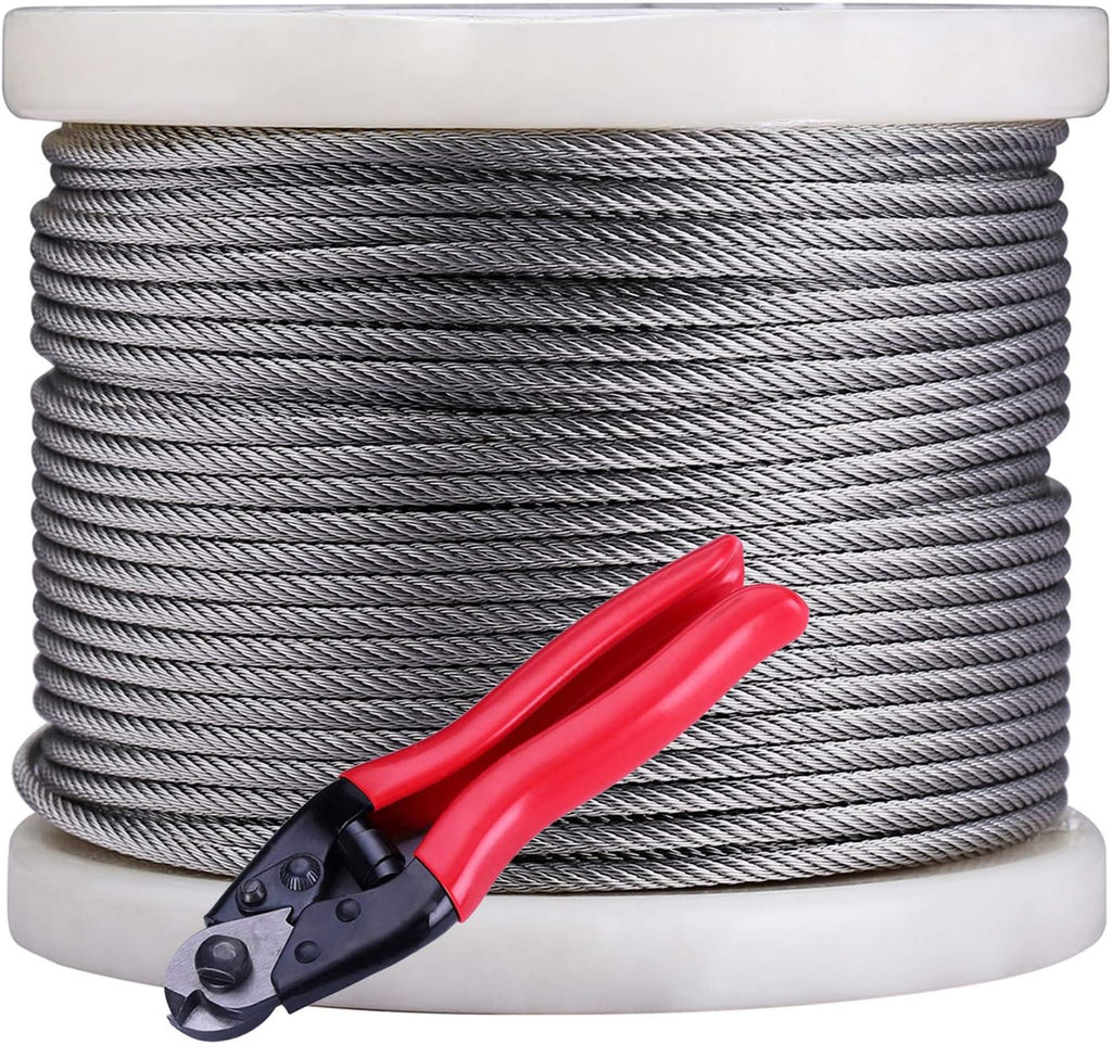 1/8 Stainless Steel Aircraft Wire Rope 500 Feet T 316 Marine Grade Cable Railing Kit M37629