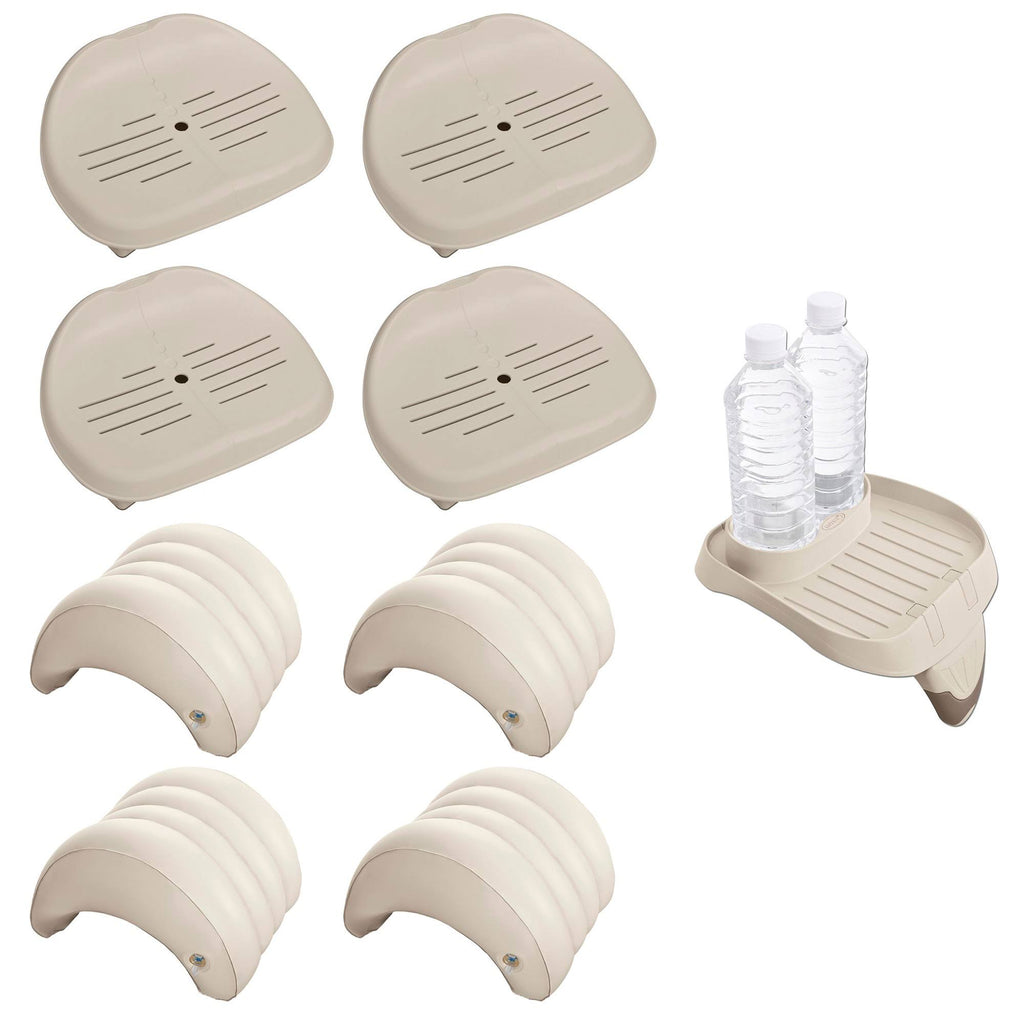 Inflatable Hottub Seat with Cup Holder and Head Rest E120