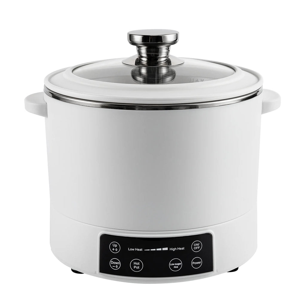 3L Stainless Steel Electric Hot Pot with Measuring Cup (White) J1808