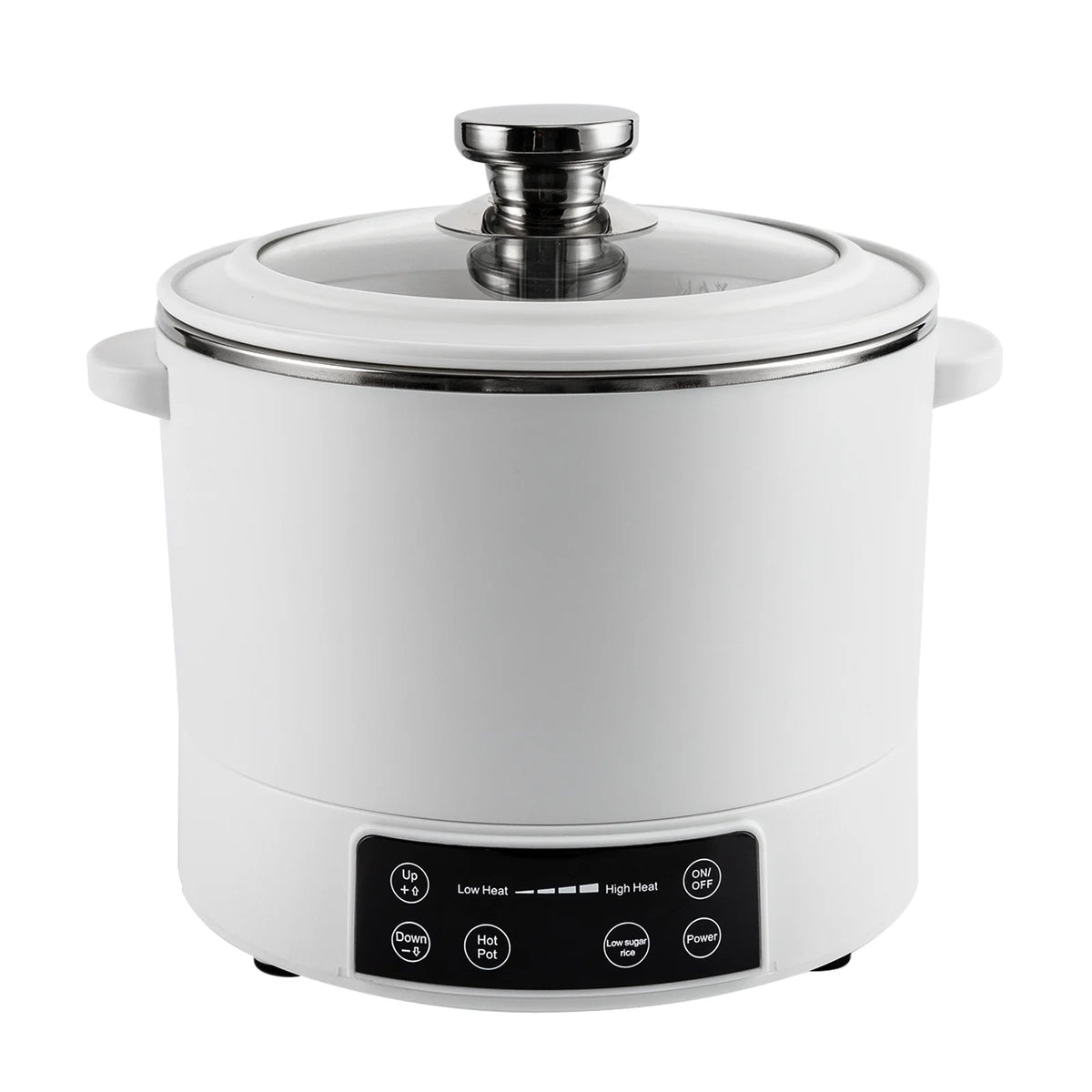 3L Stainless Steel Electric Hot Pot with Measuring Cup (White) J1808
