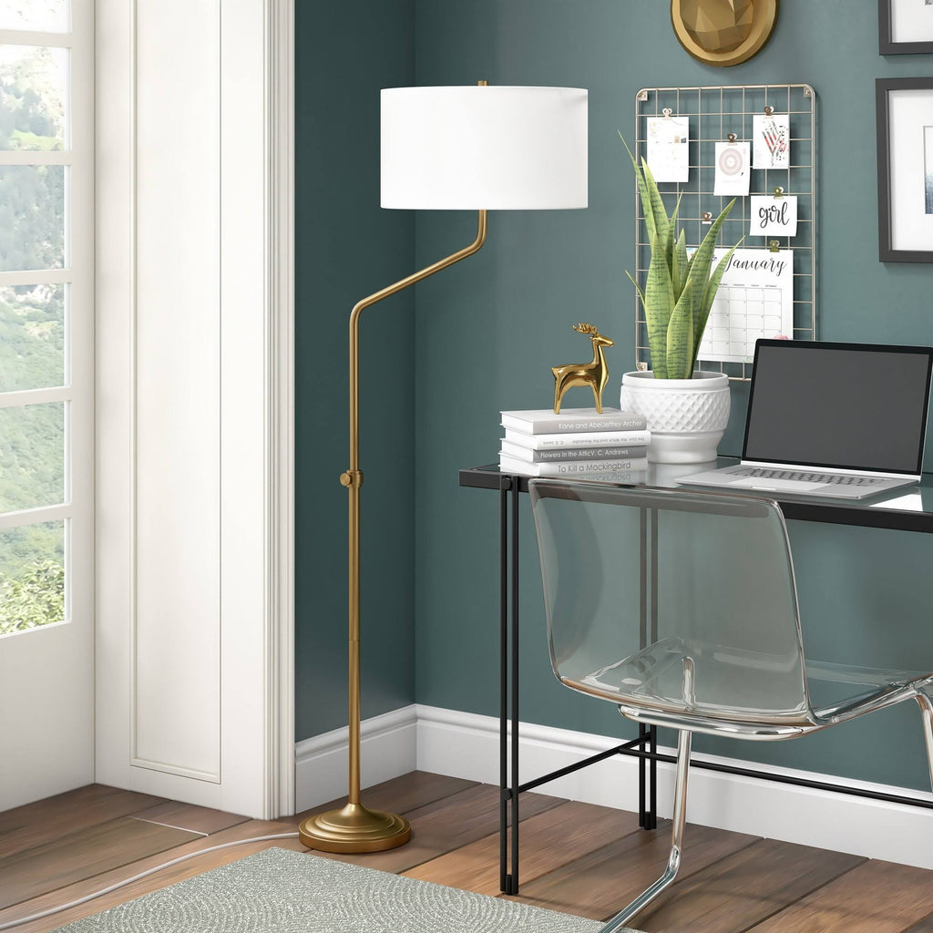 Brushed Brass Floor Lamp P31777
