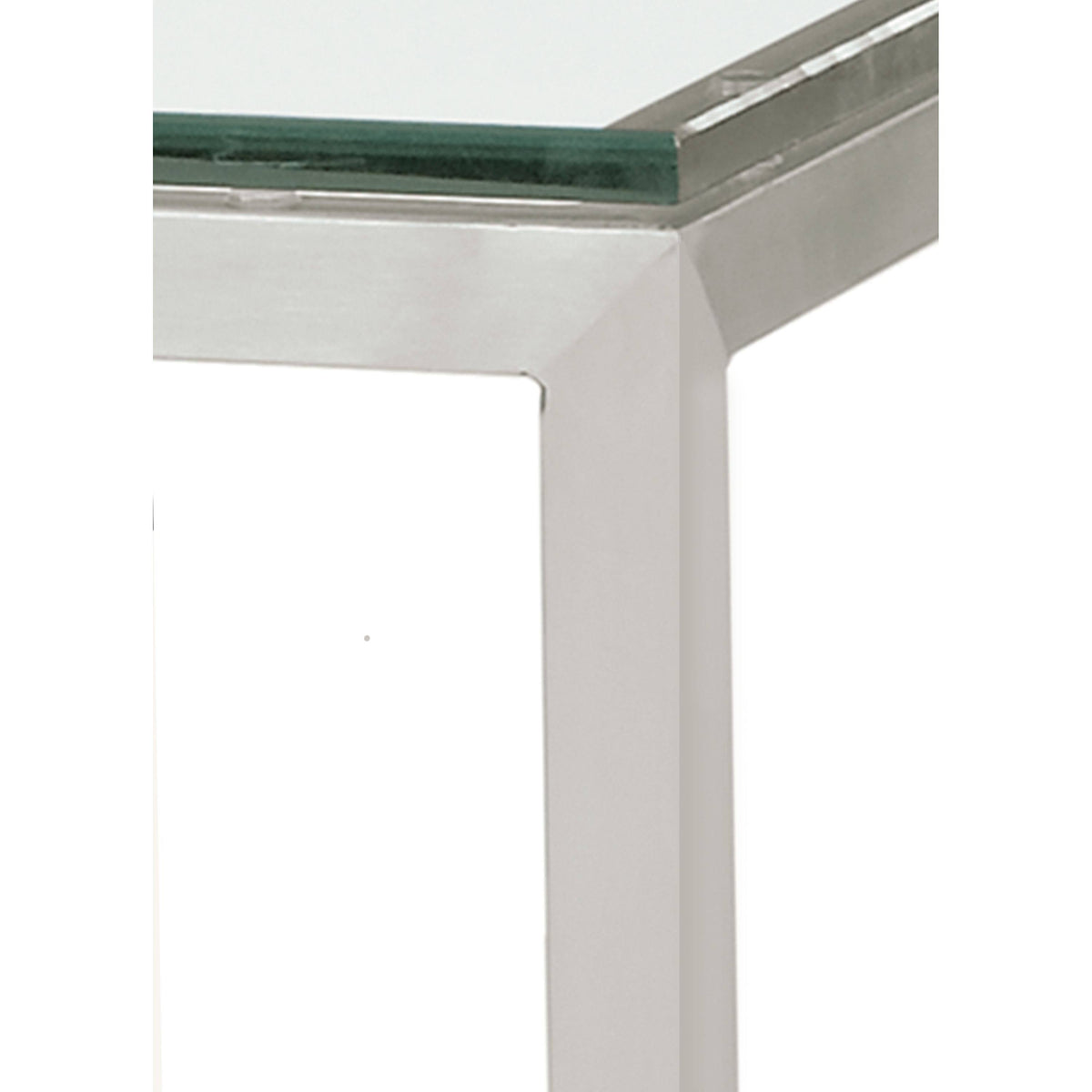 Smoke Tempered Glass Console Table with White Base H34980