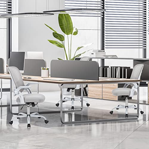 Ergonomic Mid-Back Swivel Desk Chair with Wheels Y588316