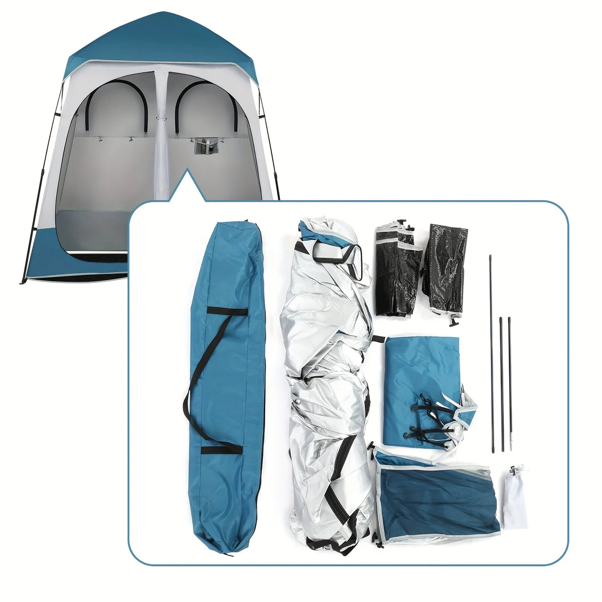 Oxford Cloth Double Dressing Tent Z46997