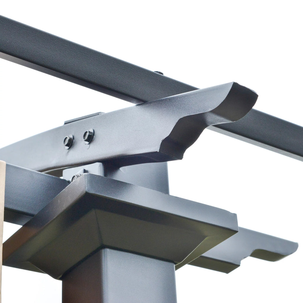 Beige Steel and Polyester Pergola R84950
