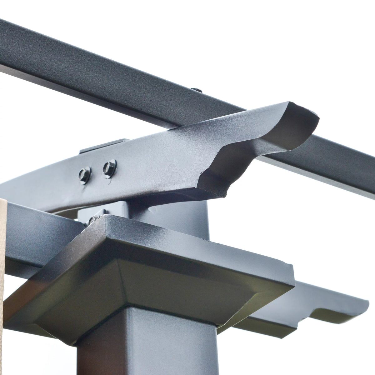 Beige Steel and Polyester Pergola R84950