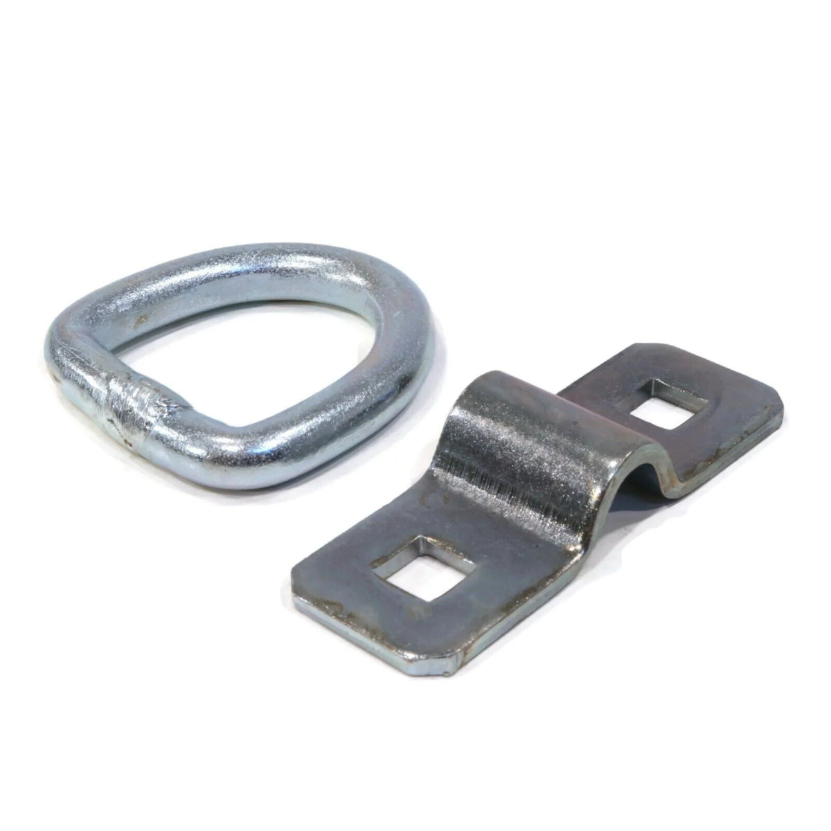 12-Pack 3/8" Steel D Ring Rope Tie Downs for Trailer Flatbed Truck Anchor Cargo Z195968