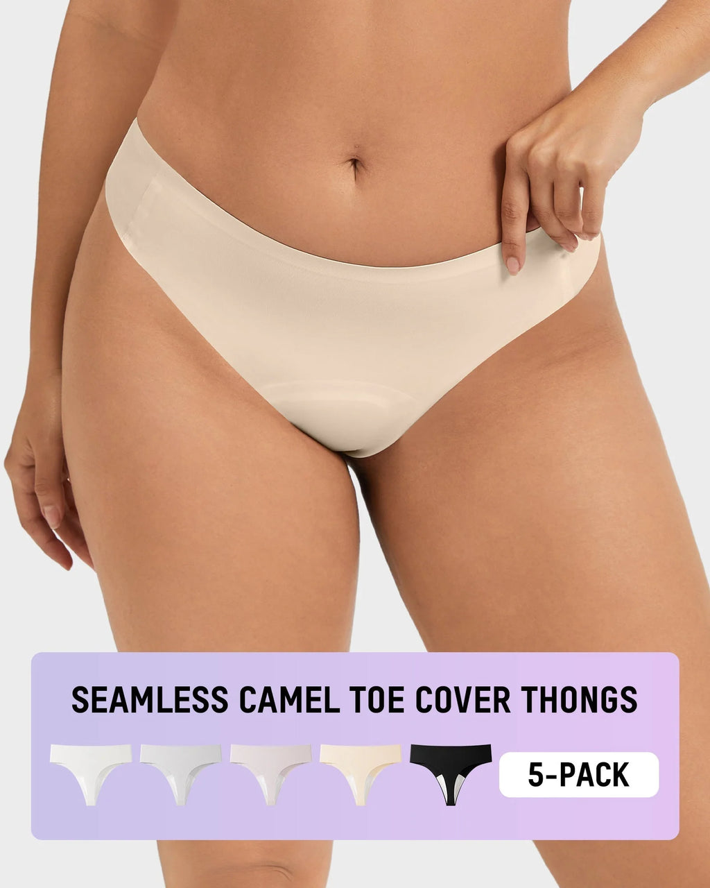 Invisible Comfort Thongs 5 Pack G346