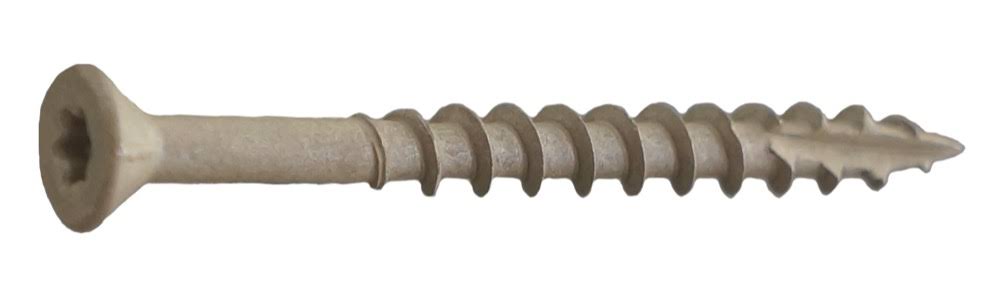 Tan Flat Deck Screws 1000ct D662