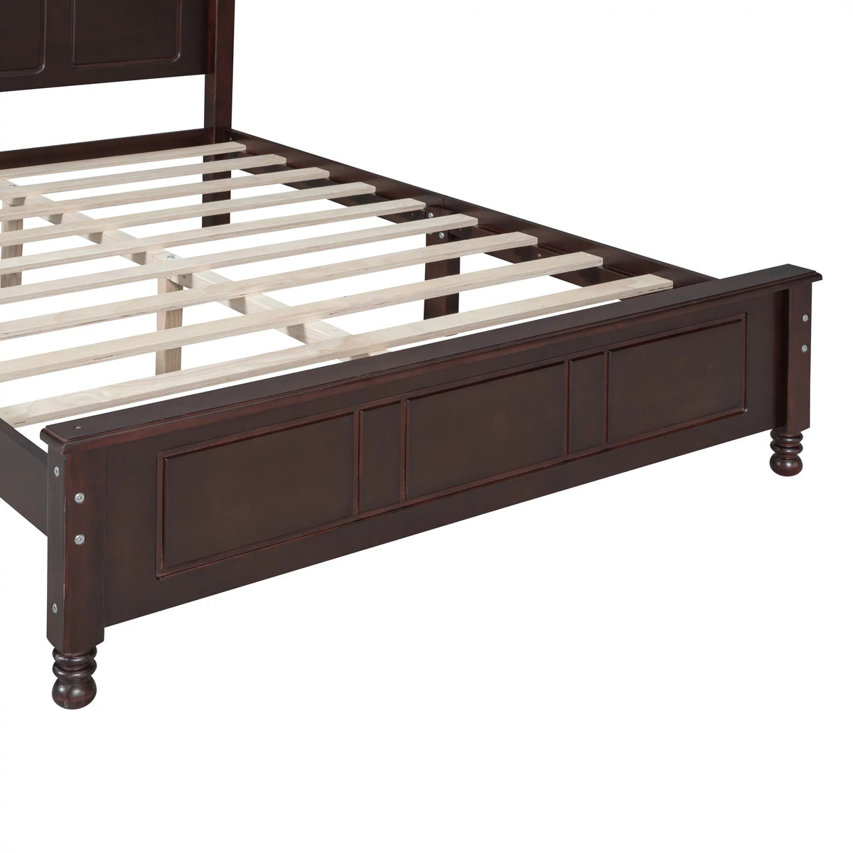 Full Size Wooden Platform Bed Frame with Slat Support U25124