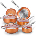 Nonstick Copper 5 Piece Aluminum Cookware Set R72885