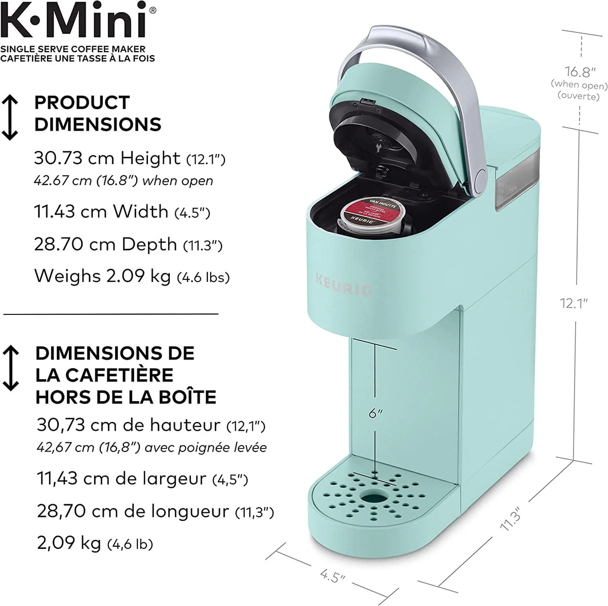 Single Serve K-Cup Pod Coffee Maker A5708