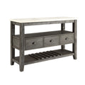 White Marble & Gray Oak Server N651163