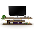 Mid Century Modern 4 Shelves 56 inch TV Stand D6828