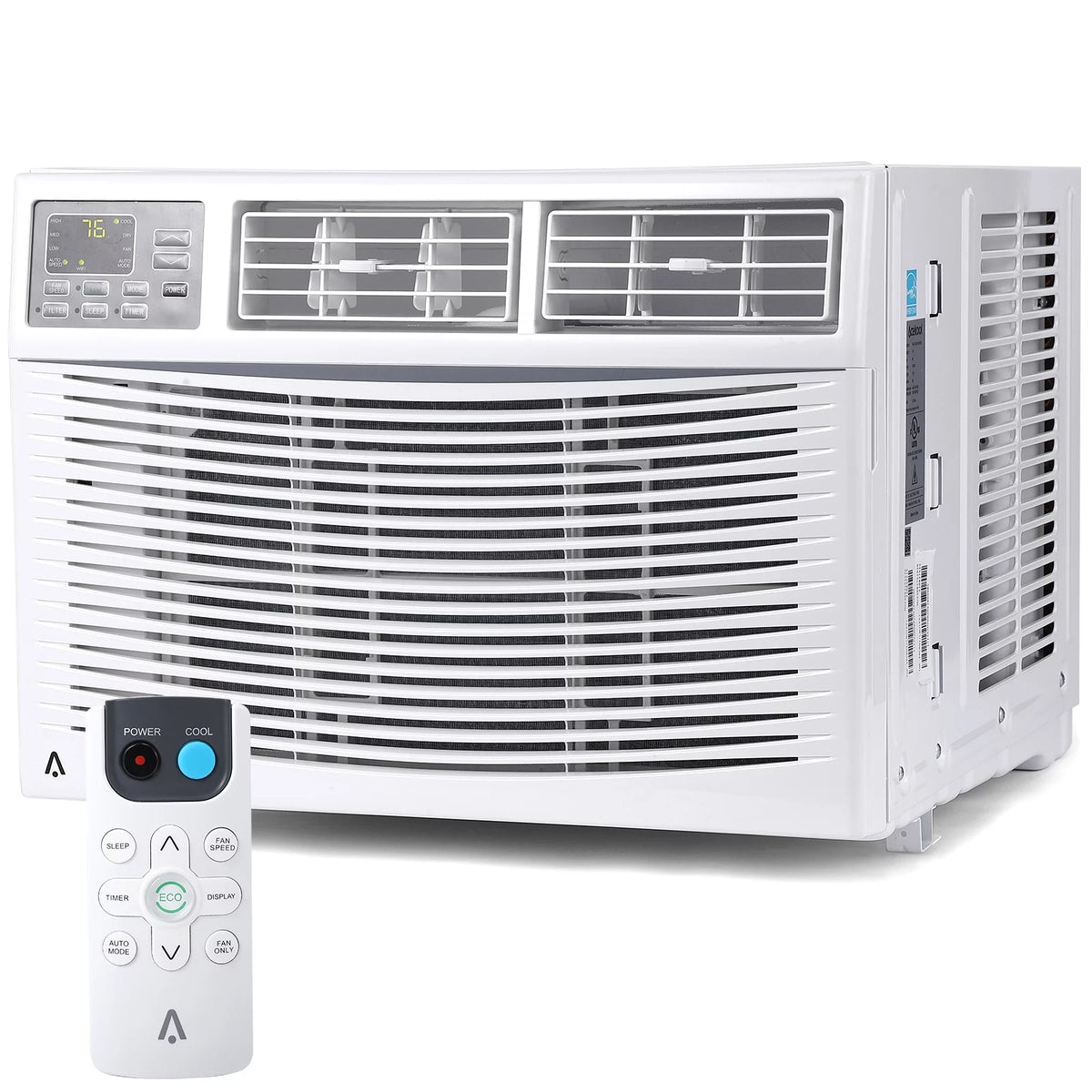 8,000 BTU Window-Mounted Air Conditioner with Remote/App Control V2525