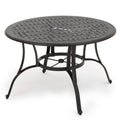 Bronze Cast Aluminum Circular Dining Table J2421