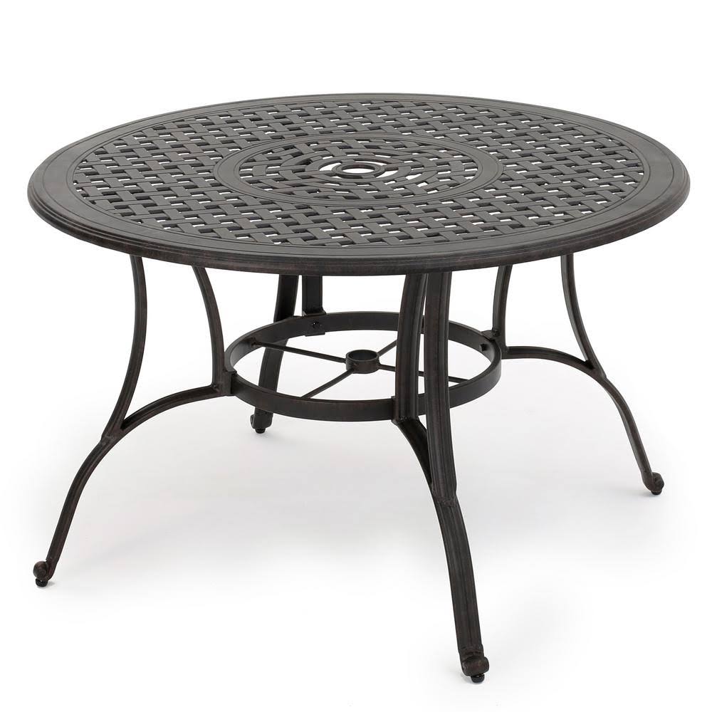 Bronze Cast Aluminum Circular Dining Table J2421