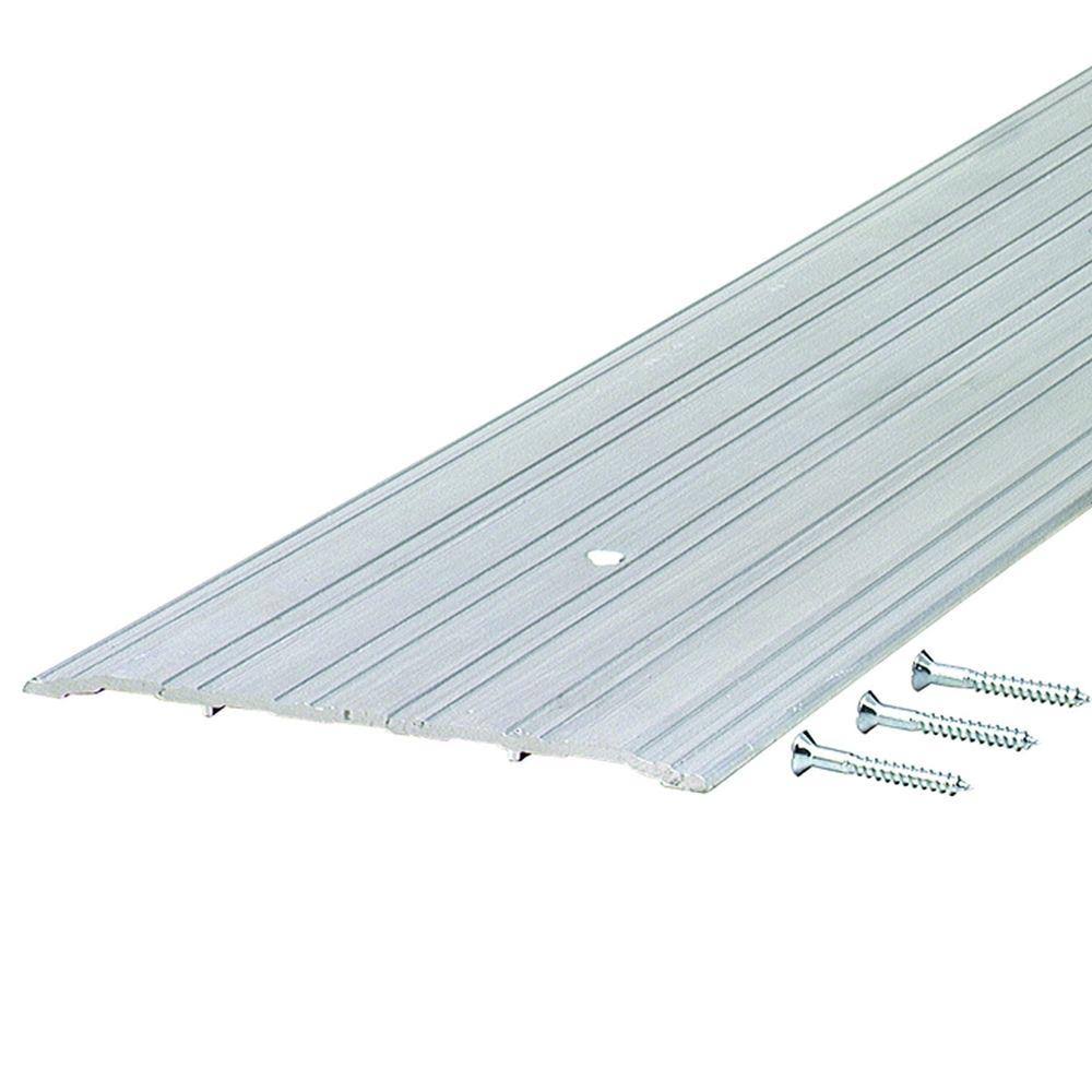 Fluted Saddle 6 in. x 60 in. Aluminum Threshold E575