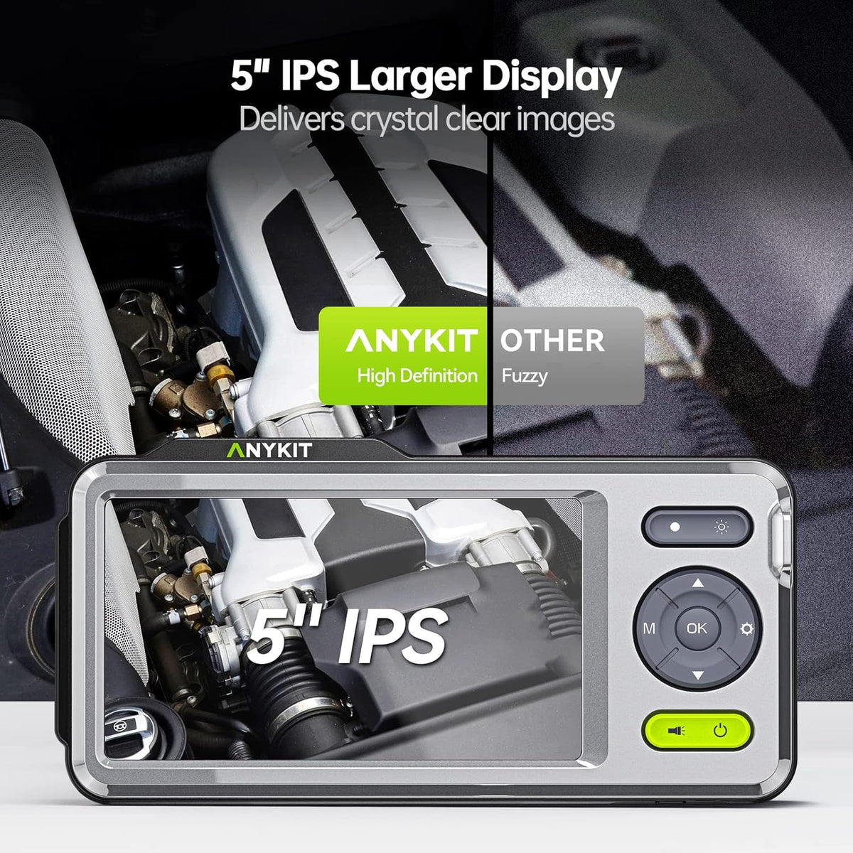 1080P Waterproof Borescope Inspection Camera with 5 Inch Screen Y60467