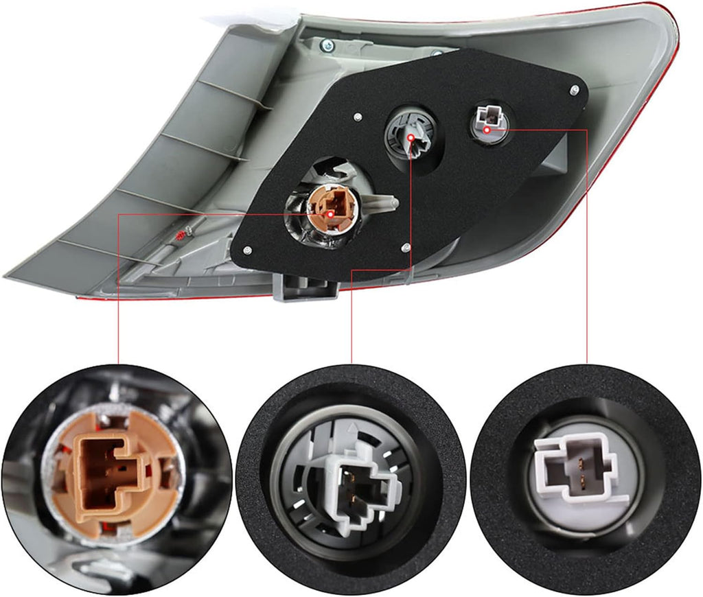 Halogen Rear Brake Tail Light Assembly Pack of 2 E38135