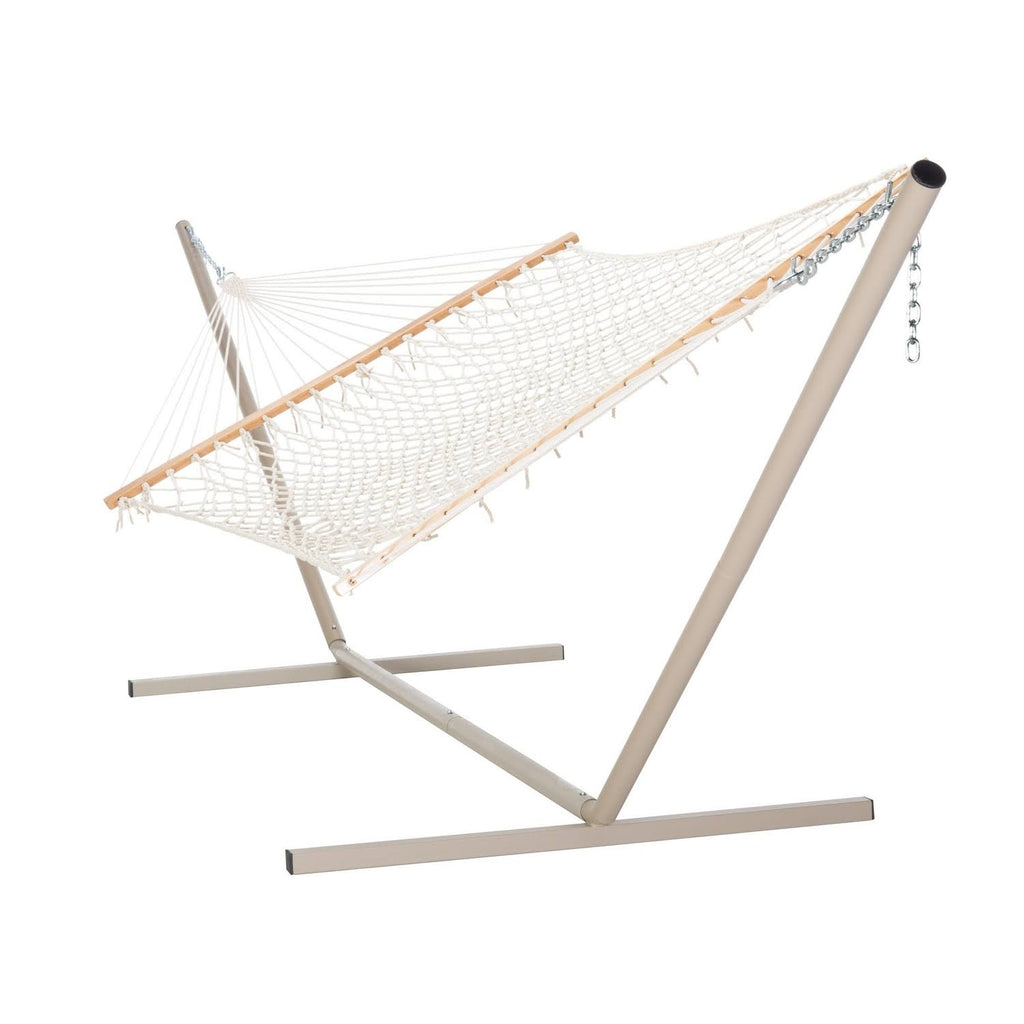 Large Cotton Rope Hammock with Stand Z651